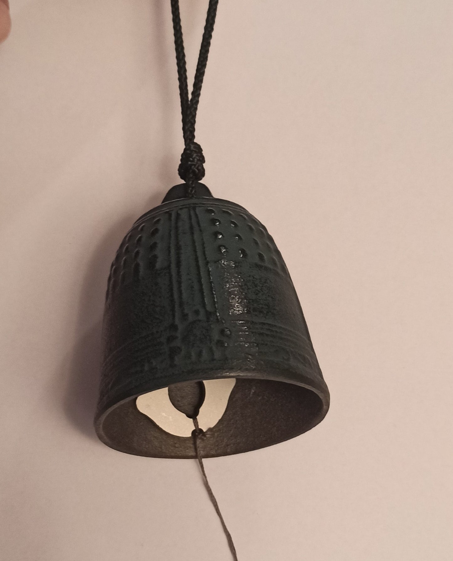 Campanella a vento 風鈴 (fūrin) tempio verde scuro XL