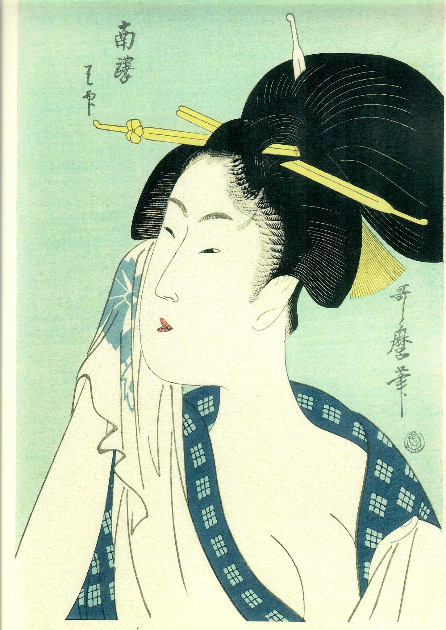 UTAMARO "Dopo il bagno"