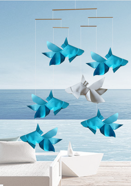 Mobiles Origami - PESCI kingyo