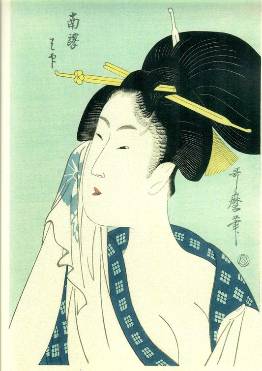 UTAMARO "Dopo il bagno"