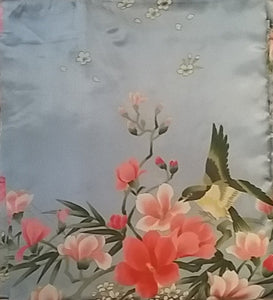 Kimono "FLOWER" azzurro